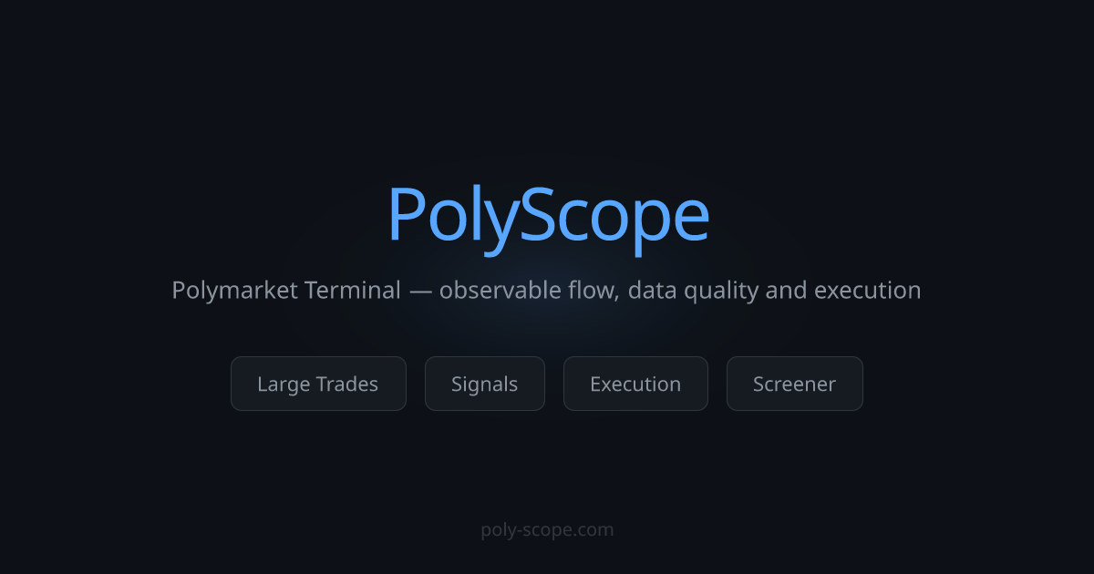 PolyScope — Polymarket Terminal